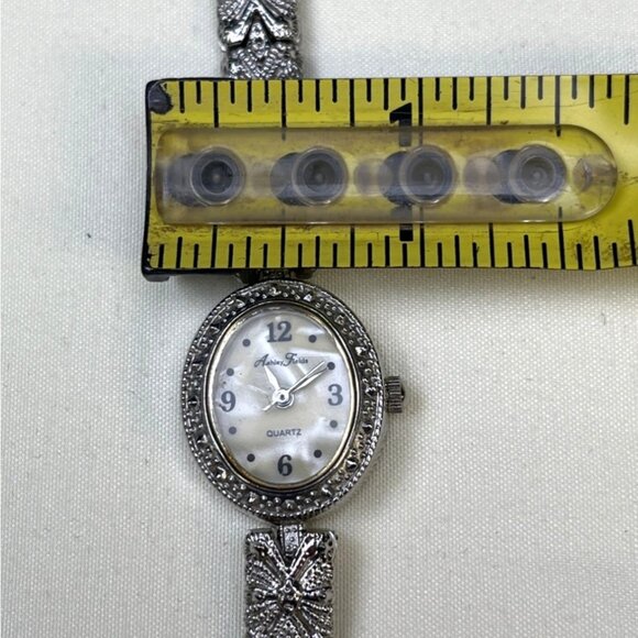 Vintage Ashley Fields Women's Silver Medal Link Watch SKU 5372 - Picture 7 of 7